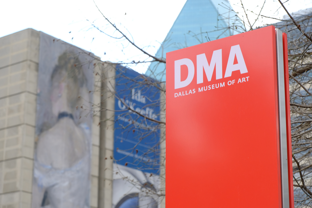 Dallas, TX/USA - March 20, 2019: The exterior of the Dallas Museum of Art